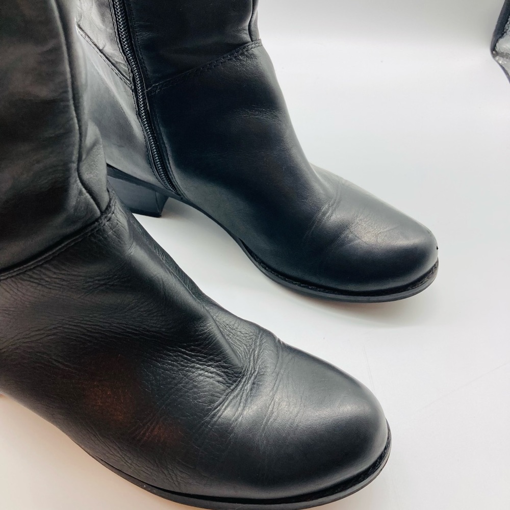 Matisse Tall Black Leather Boots - Picture 5 of 13